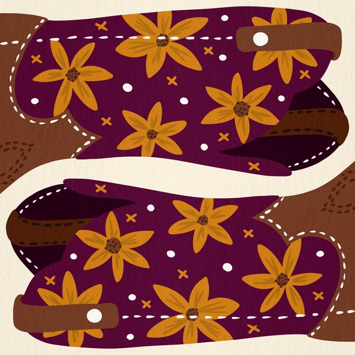 Cowgirl Boots - Fuchsia & Orange Coffee Mug Gallery Image 2