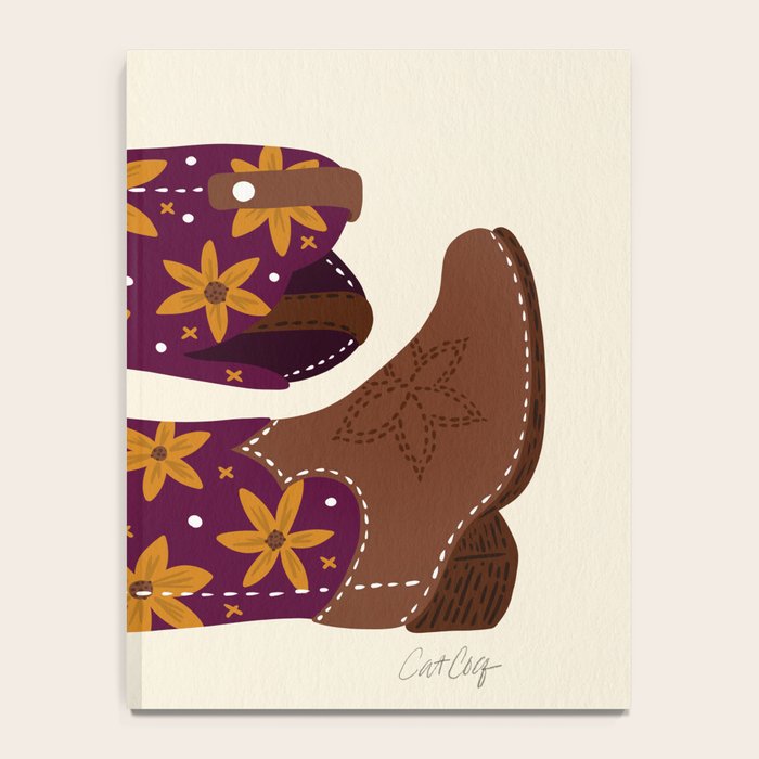Cowgirl Boots - Fuchsia & Orange Notebook Gallery Image 4