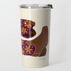 Cowgirl Boots - Fuchsia & Orange Travel Mug Gallery Image 2