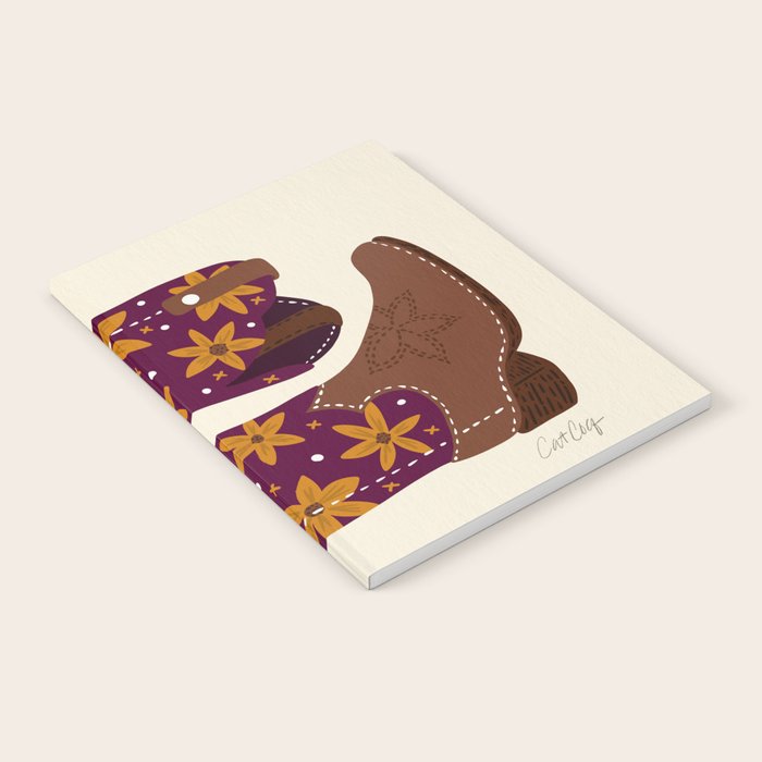 Cowgirl Boots - Fuchsia & Orange Notebook Gallery Image 2