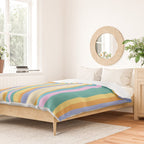 Classic Stripes XXIV - 90s Summer Duvet Cover Gallery Image 2