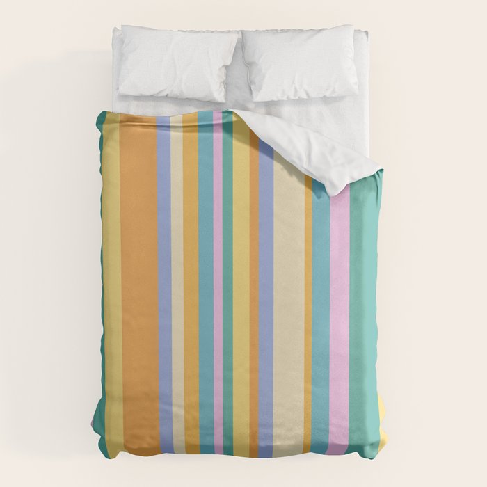 Classic Stripes XXIV - 90s Summer Duvet Cover Gallery Image 6