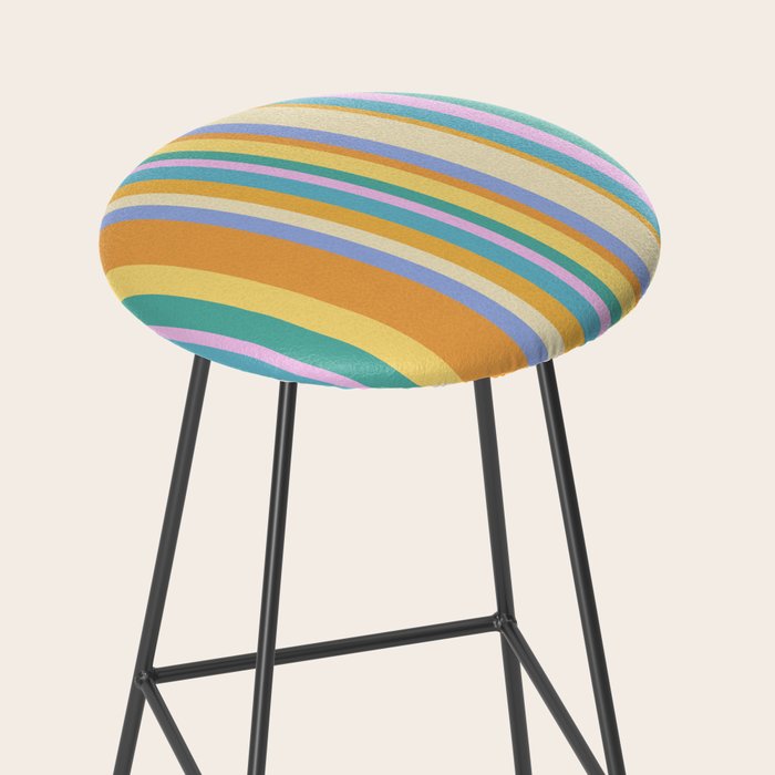 Classic Stripes XXIV - 90s Summer Stool Gallery Image 2