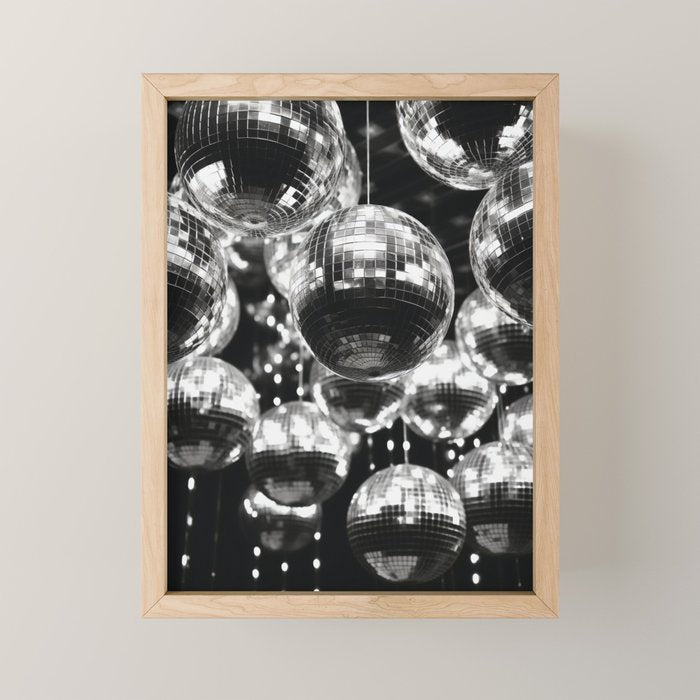 Shiny Disco Balls Mini Art Print Gallery Image 1