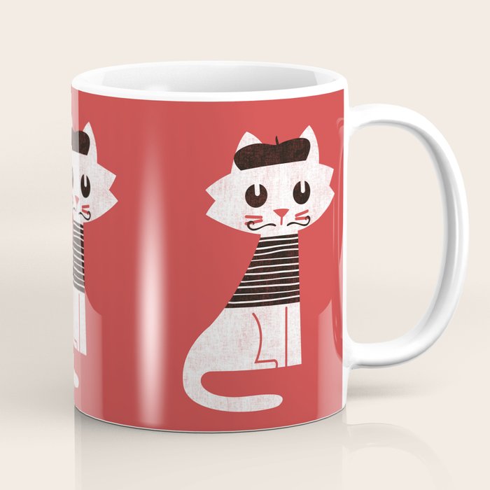 Mark the cat goes to Paris Coffee Mug Gallery Image 1
