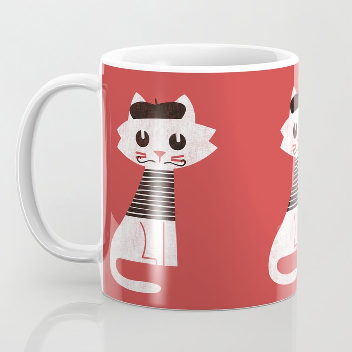 Mark the cat goes to Paris Coffee Mug Gallery Image 3