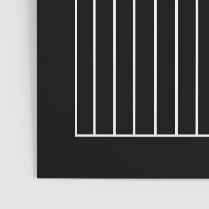 Minimal Arch III Black and White Modern Geometric Lines Poster Gallery Image 3