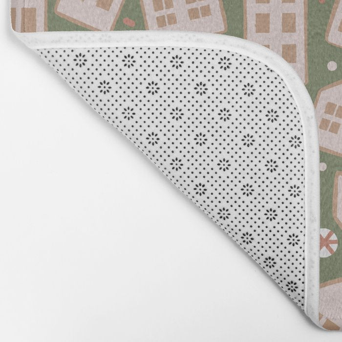 Modern Gingerbread Houses . Evergreen Bath Mat Gallery Image 2