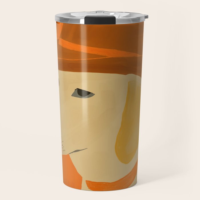 Dog With Hat  Travel Mug Gallery Image 1