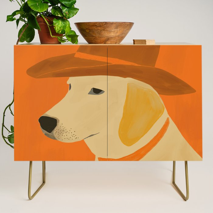 Dog With Hat  Credenza Gallery Image 1