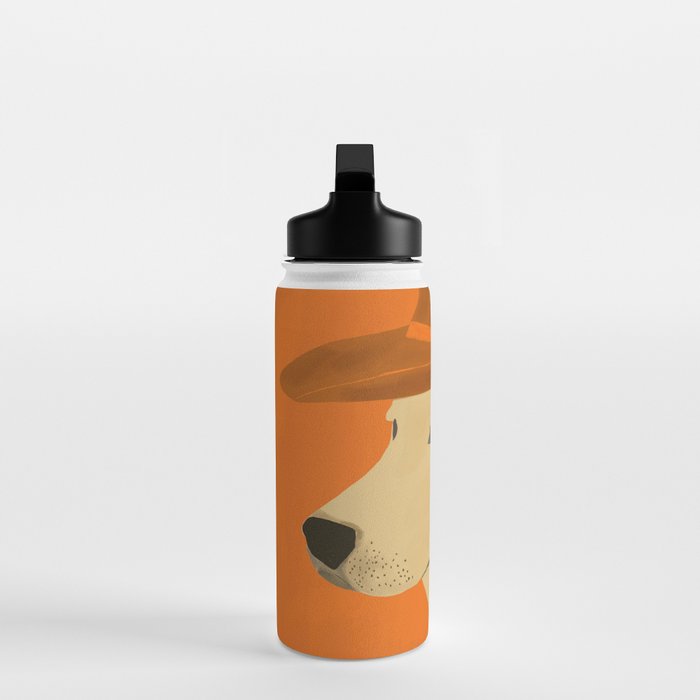 Dog With Hat  Water Bottle Gallery Image 3