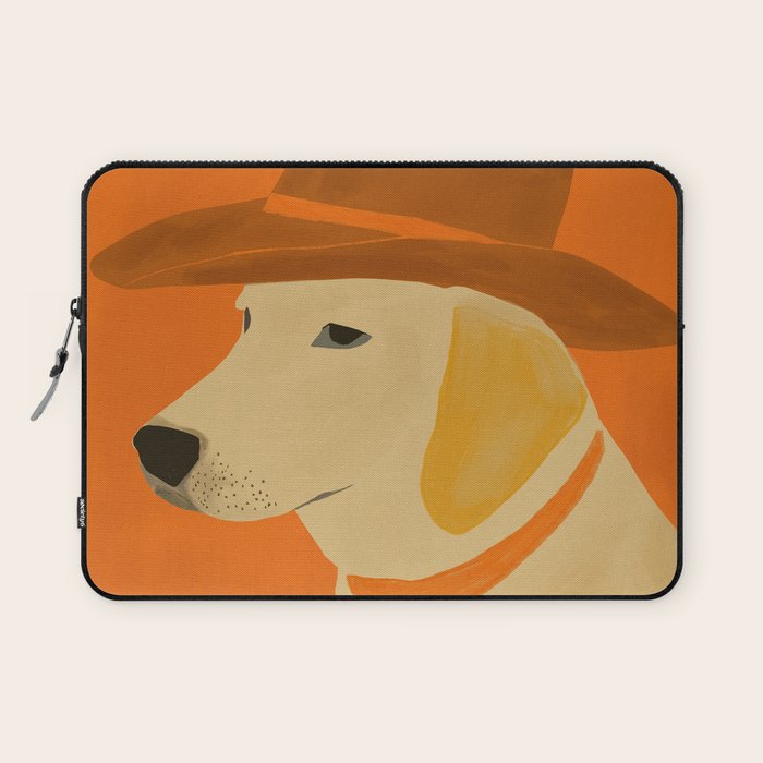 Dog With Hat  Laptop Sleeve Gallery Image 1