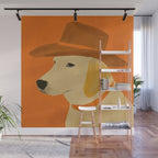 Dog With Hat  Wall Mural Gallery Image 1