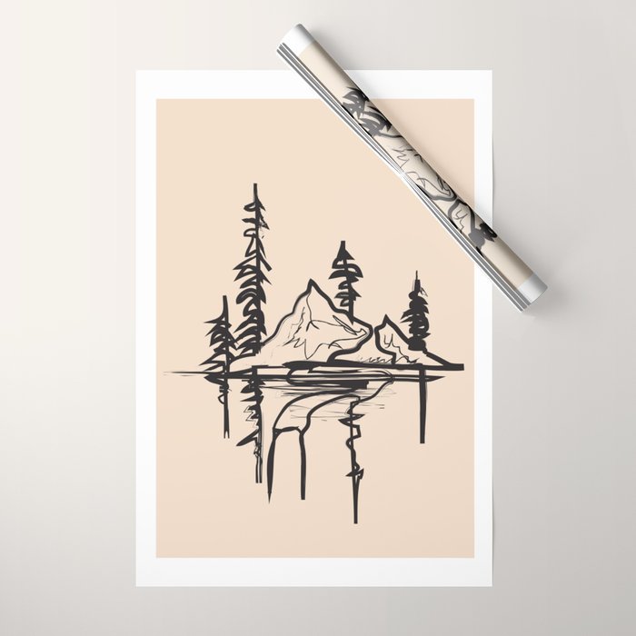 Abstract Landscape II Wrapping Paper Gallery Image 1