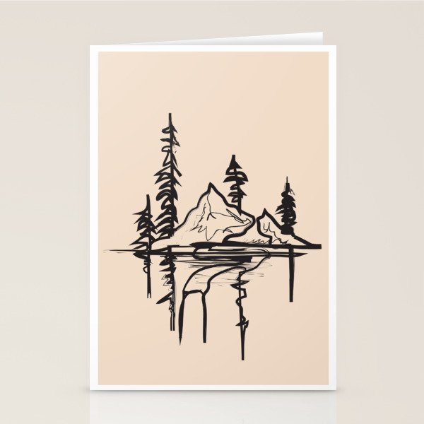 Abstract Landscape II Stationery Card Gallery Image 2