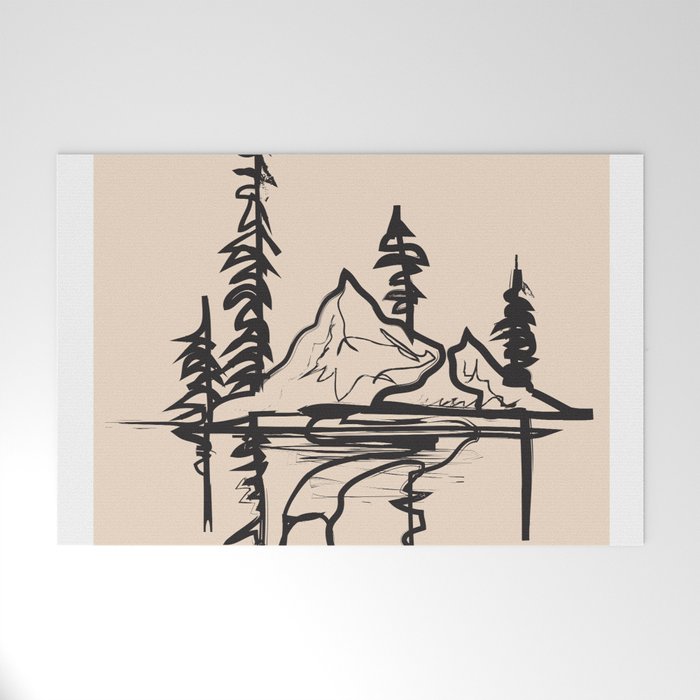 Abstract Landscape II Welcome Mat Gallery Image 1