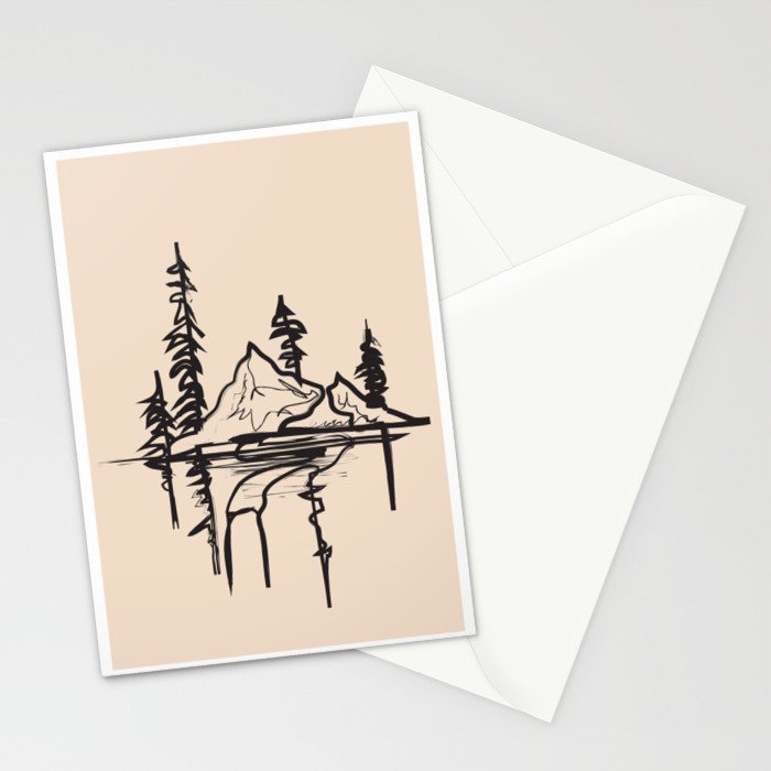 Abstract Landscape II Stationery Card Gallery Image 2