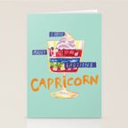 Capricorn Feelings in Pastel Green | Zodiac Series Stationery Card Gallery Image 2