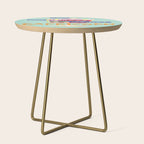 Capricorn Feelings in Pastel Green | Zodiac Series Side Table Gallery Image 1