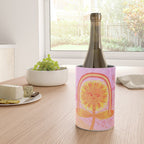 Retro Sunflower & Rainbow in Pink Wine Chiller Gallery Image 4