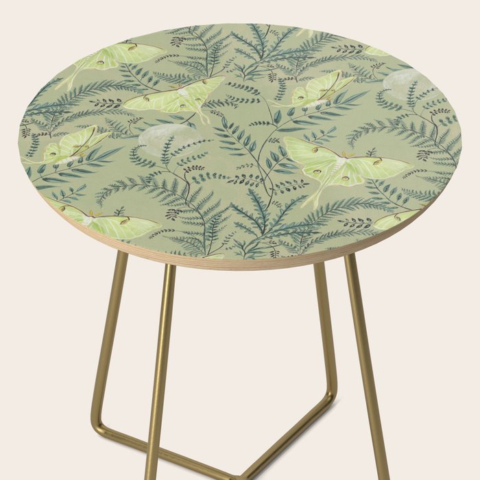 Luna Moths on Pale Green Side Table Gallery Image 2