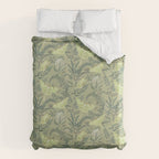 Luna Moths on Pale Green Duvet Cover Gallery Image 6