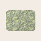 Luna Moths on Pale Green Bath Mat Gallery Image 1