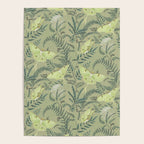 Luna Moths on Pale Green Poster Gallery Image 4