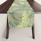 Luna Moths on Pale Green Table Runner Gallery Image 1