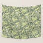 Luna Moths on Pale Green Wall Tapestry Gallery Image 4