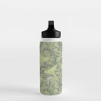 Luna Moths on Pale Green Water Bottle Gallery Image 3