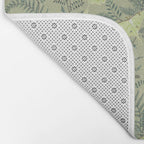 Luna Moths on Pale Green Bath Mat Gallery Image 2