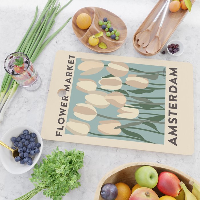 Flower Market Amsterdam - Matisse Inspired Cutting Board Gallery Image 2
