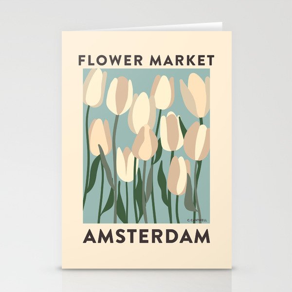 Flower Market Amsterdam - Matisse Inspired Stationery Card Gallery Image 2