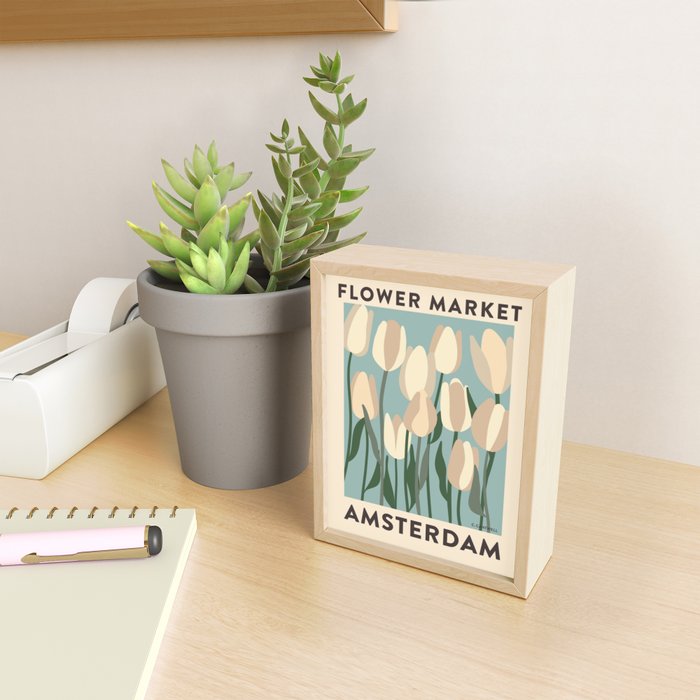 Flower Market Amsterdam - Matisse Inspired Mini Art Print Gallery Image 2