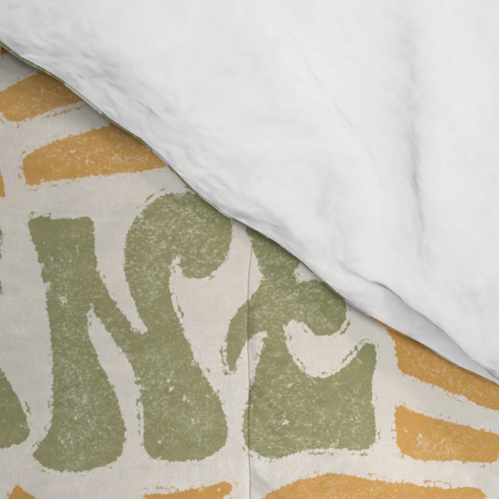 Sunshine - gold and green Comforter Gallery Image 4