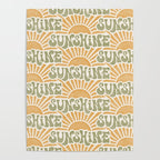 Sunshine - gold and green Poster Gallery Image 4