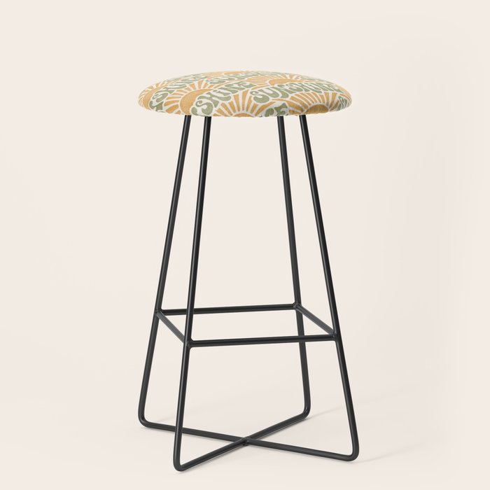 Sunshine - gold and green Stool Gallery Image 1