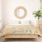 Sunshine - gold and green Duvet Cover Gallery Image 3