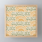 Sunshine - gold and green Mini Art Print Gallery Image 1