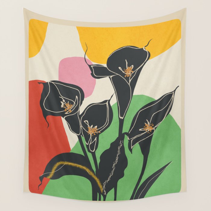 Modern Calla Harmony Wall Tapestry Gallery Image 4