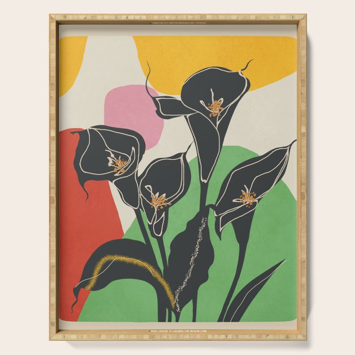 Modern Calla Harmony Serving Tray Gallery Image 1