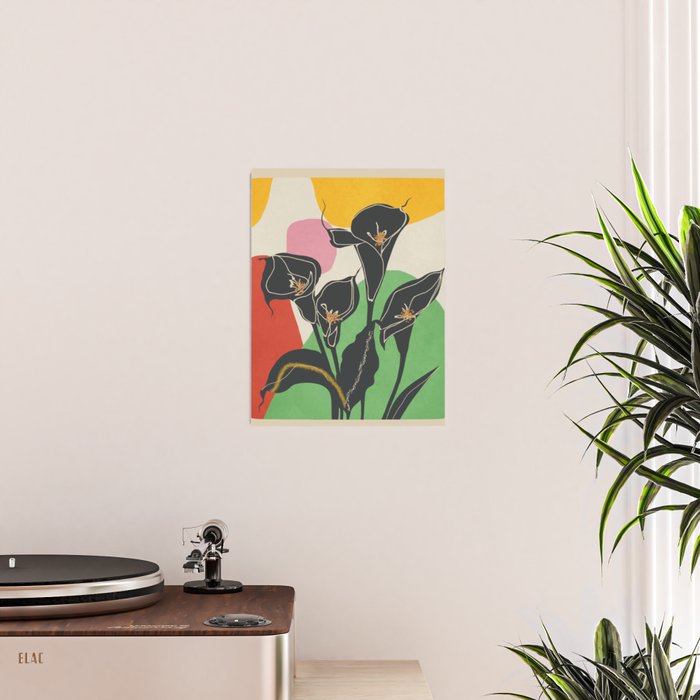 Modern Calla Harmony Poster Gallery Image 2