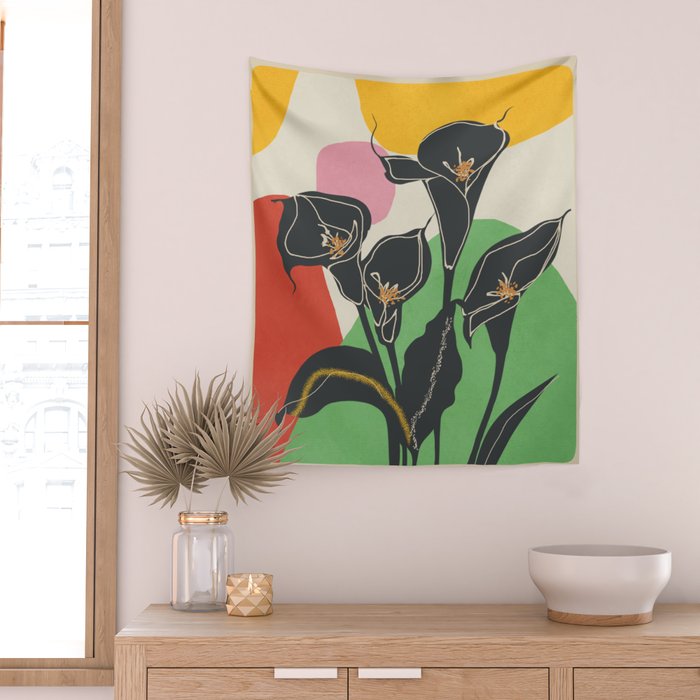 Modern Calla Harmony Wall Tapestry Gallery Image 2
