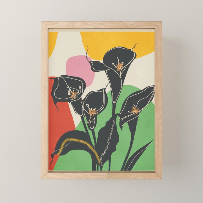 Modern Calla Harmony Mini Art Print Gallery Image 1