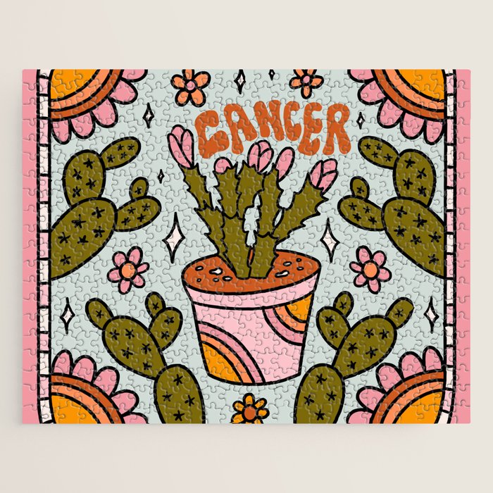 Cancer Zodiac Cactus Jigsaw Puzzle Gallery Image 1