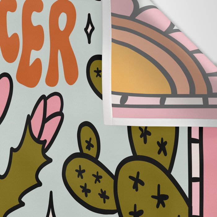 Cancer Zodiac Cactus Wall Tapestry Gallery Image 3