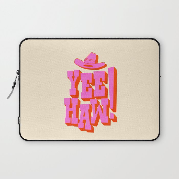 Yee Haw! Fun Cowboy Art Laptop Sleeve Gallery Image 1