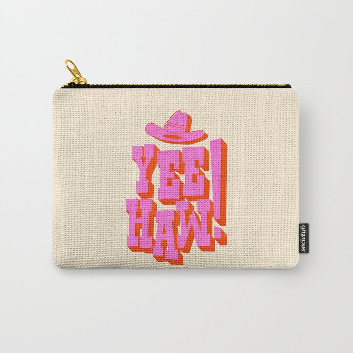 Yee Haw! Fun Cowboy Art Carry All Pouch Gallery Image 1