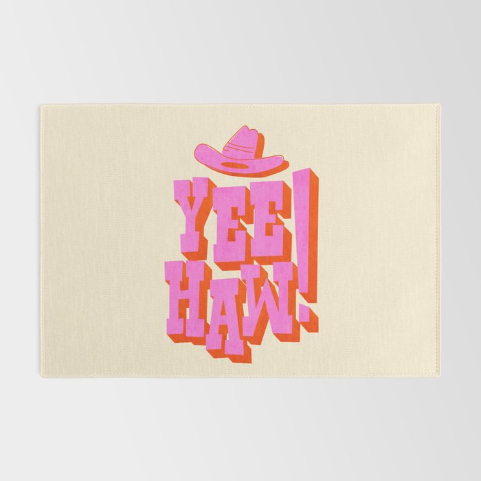 Yee Haw! Fun Cowboy Art Rug Gallery Image 2